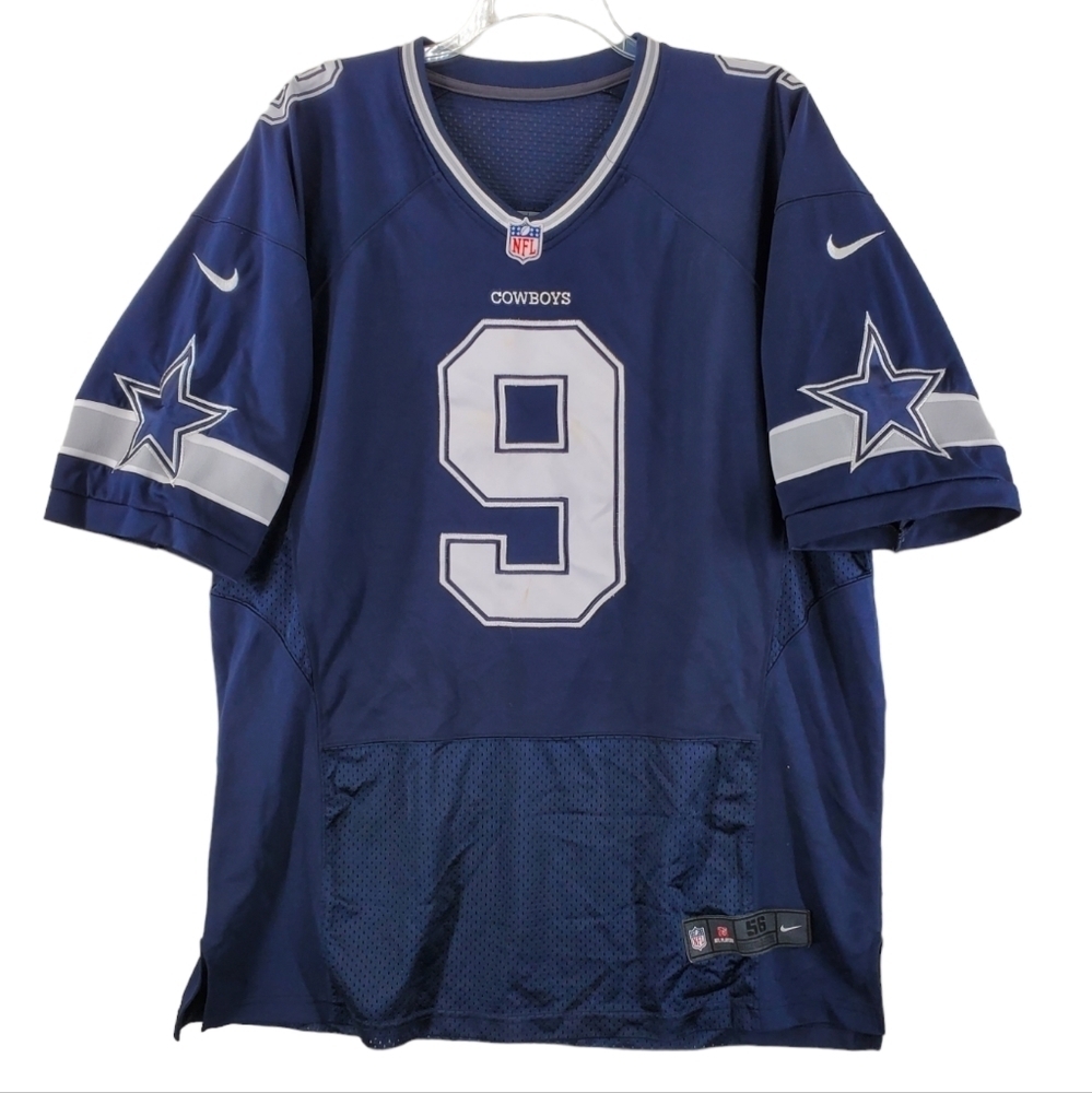 Nike Tony Romo Jersey Dallas Cowboys 9 Mens 56 XL 2XL Stitched Sewn On-Field NFL